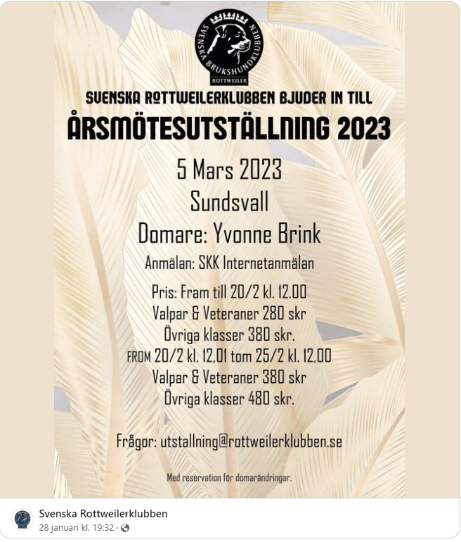 Rottweiler Utställning 230205